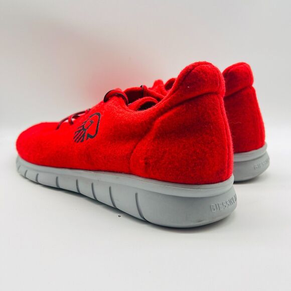 Giesswein Shoes Mens EU 46 US 13 Red Wool Merino Runner Lace Up Casual Sneakers - Picture 5 of 12